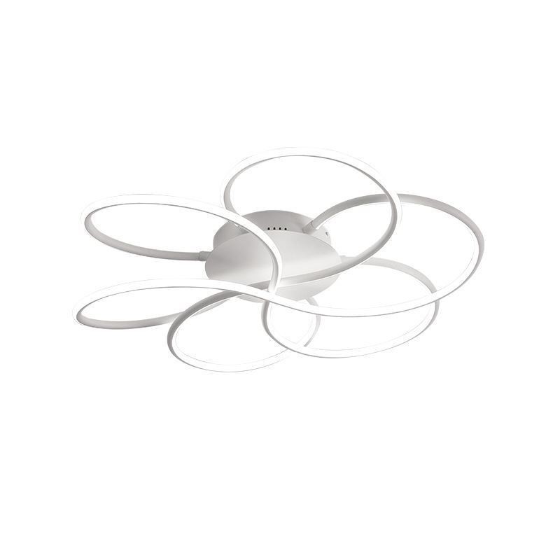 Plafoniera a filo a LED a forma di fiore, moderna, 60 x 60 x 13 cm, 72 W