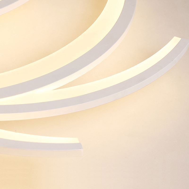 Plafoniera LED moderna a filo mulino a vento, design irregolare