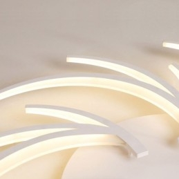 Plafoniera LED moderna a filo mulino a vento, design irregolare