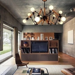 Lampadario mini moderno contemporaneo in metallo