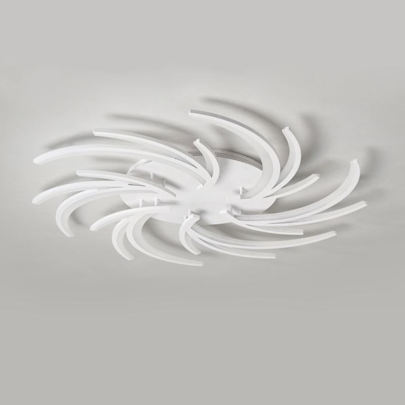 Plafoniera LED moderna a filo mulino a vento, design irregolare