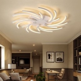 Plafoniera LED moderna a filo mulino a vento, design irregolare
