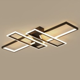 Plafoniera LED moderna geometrica a 4 luci da soffitto a filo