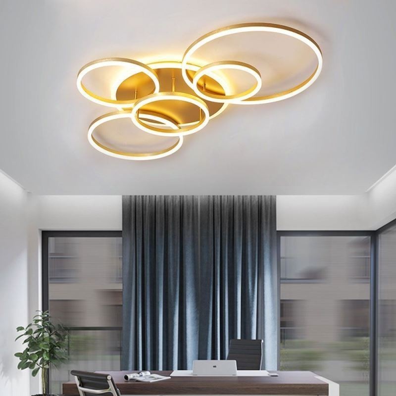Plafoniera LED da soffitto Halo Ring in acrilico a montaggio a filo