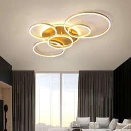 Plafoniera LED da soffitto Halo Ring in acrilico a montaggio a filo