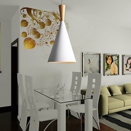 Lampadario a sospensione mini moderno contemporaneo in metallo bianco