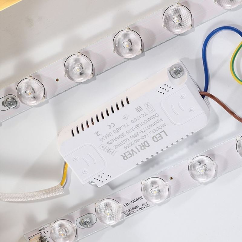Plafoniera LED moderna rotonda dorata in acrilico a filo