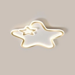 Plafoniera LED a stella dorata a filo Creative Star 50×6 cm