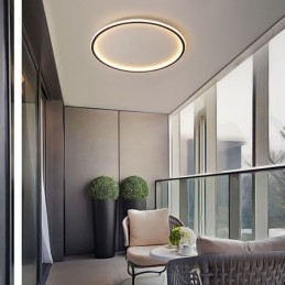 Plafoniera circolare LED minimalista a filo per soffitto