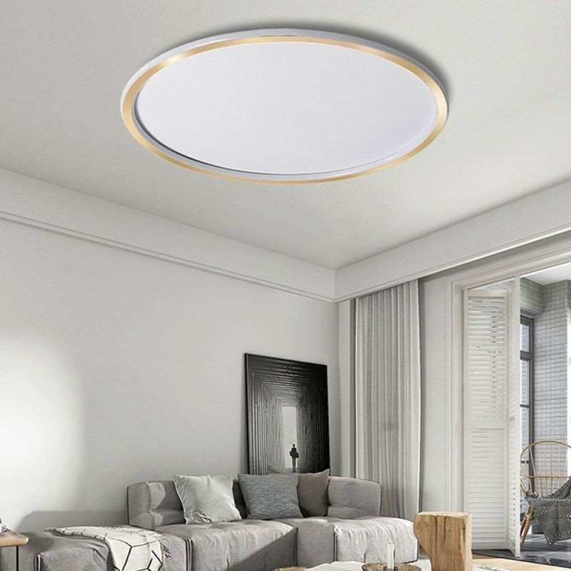 Plafoniera circolare LED minimalista a filo per soffitto