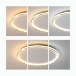Plafoniera circolare LED minimalista a filo per soffitto