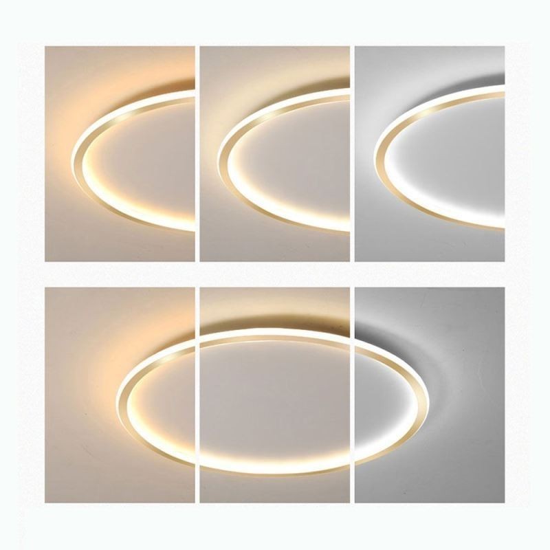 Plafoniera circolare LED minimalista a filo per soffitto