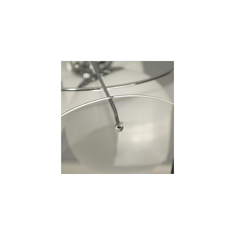 Lampadario mini moderno in vetro grigio fumo, 1 luce, E26/E27