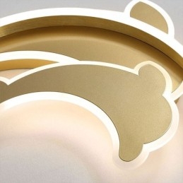 Plafoniera LED a filo moderna Gold Dolphin 36 W 50 x 6 cm