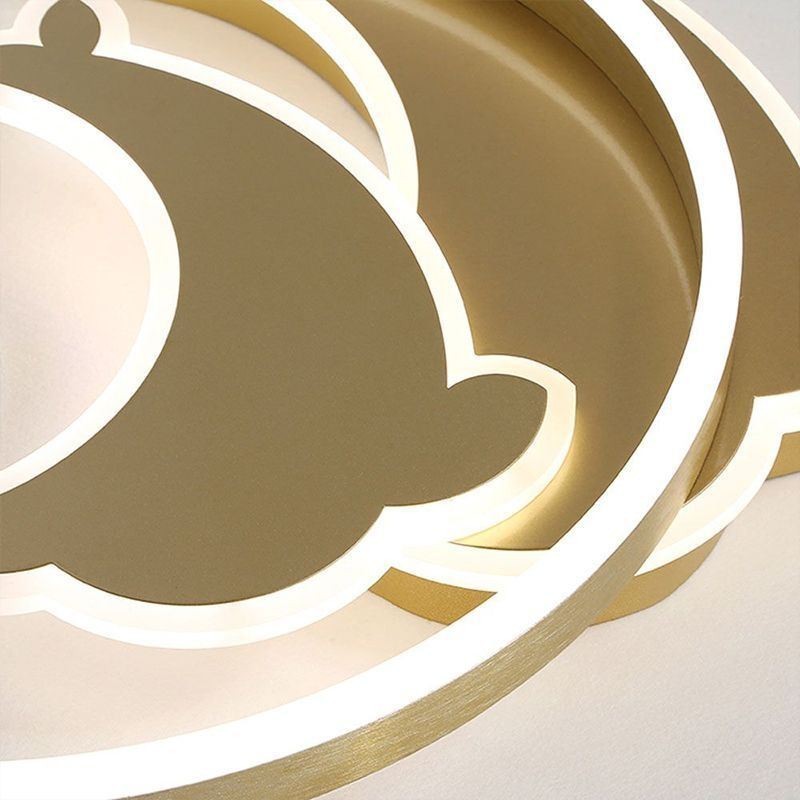 Plafoniera LED a filo moderna Gold Dolphin 36 W 50 x 6 cm