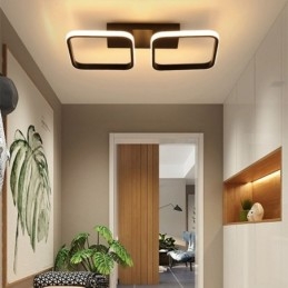 Plafoniera LED moderna minimalista a filo con cornice quadrata in acrilico