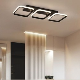Plafoniera LED moderna minimalista a filo con cornice quadrata in acrilico