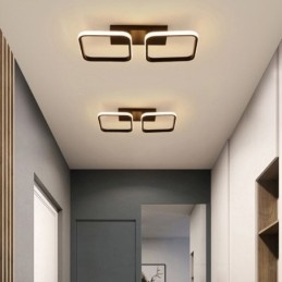 Plafoniera LED moderna minimalista a filo con cornice quadrata in acrilico