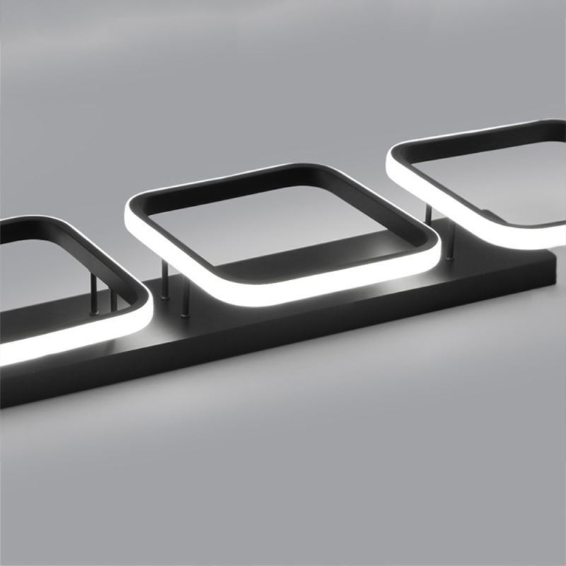 Plafoniera LED moderna minimalista a filo con cornice quadrata in acrilico
