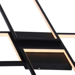 Plafoniera LED minimalista a X in acrilico da incasso