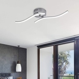 Plafoniera LED da soffitto a filo moderna semplice in acrilico a onda