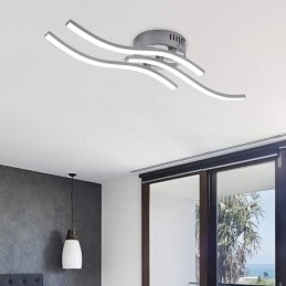 Plafoniera LED da soffitto a filo moderna semplice in acrilico a onda