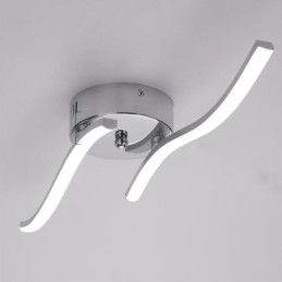 Plafoniera LED da soffitto a filo moderna semplice in acrilico a onda