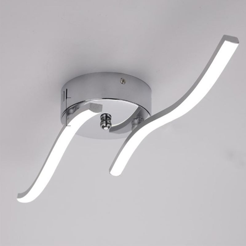Plafoniera LED da soffitto a filo moderna semplice in acrilico a onda
