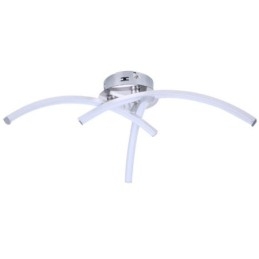 Plafoniera LED da montaggio a filo a croce in acrilico, 3 luci, 18 W, 40 x 16 cm