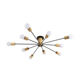 Lampadario moderno a montaggio a filo con rami in legno Magic Beans