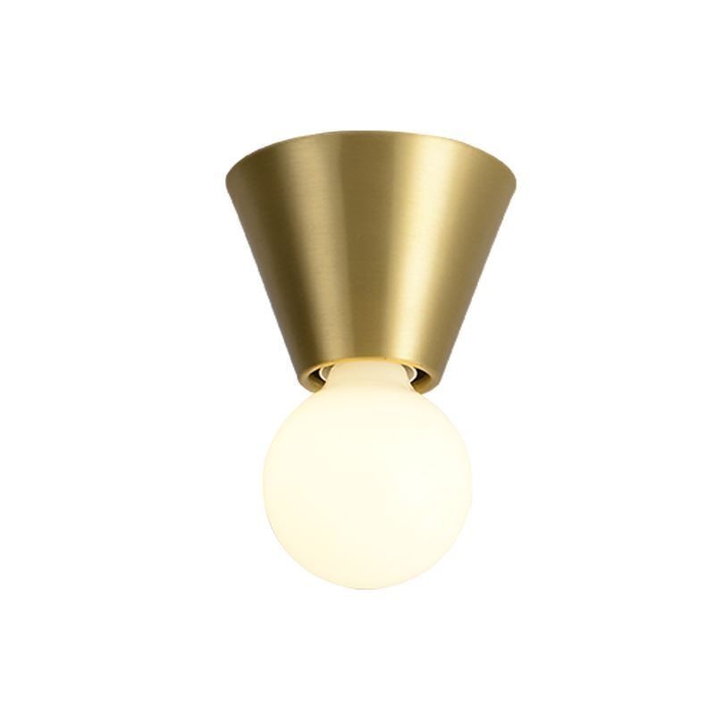 Mini plafoniera a filo in ottone stile nordico 11 x 8,5 cm