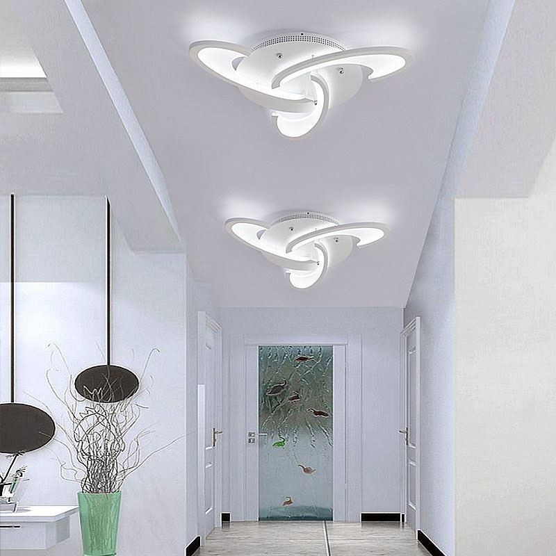 Plafoniera LED moderna semplice in acrilico a filo