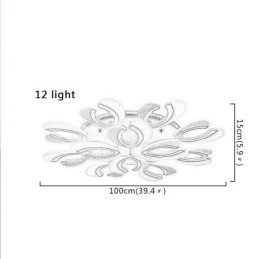 Plafoniera LED a forma di cuore in acrilico da incasso a filo