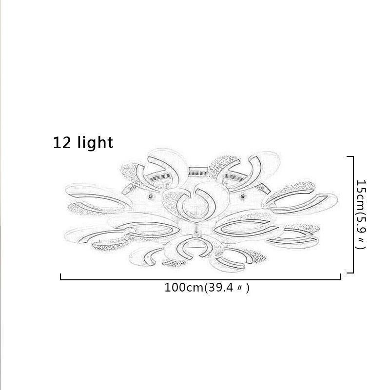 Plafoniera LED a forma di cuore in acrilico da incasso a filo