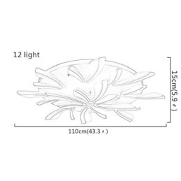 Plafoniera LED a filo Dandelion moderna semplice