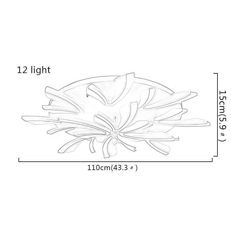 Plafoniera LED a filo Dandelion moderna semplice