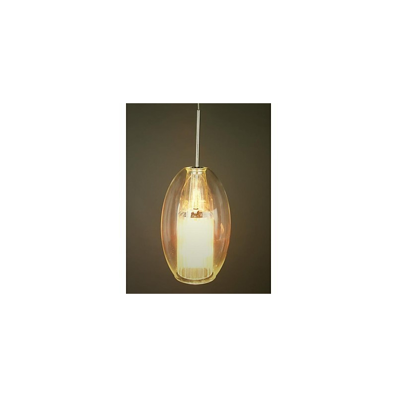 Lampadario a sospensione mini in metallo cromato e vetro trasparente per camera bambini, 1x MR16 35 W