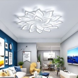 Plafoniera LED a filo a forma di girasole in acrilico