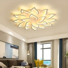 Plafoniera LED a filo a forma di girasole in acrilico