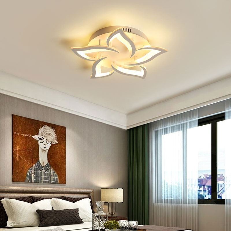 Plafoniera LED a filo a forma di girasole in acrilico