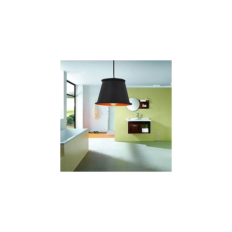Lampadario a sospensione mini moderno contemporaneo in metallo nero