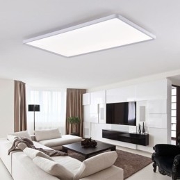 Pannello luminoso da soffitto nordico bianco super sottile a filo 80 x 40 x 5 cm 42 W