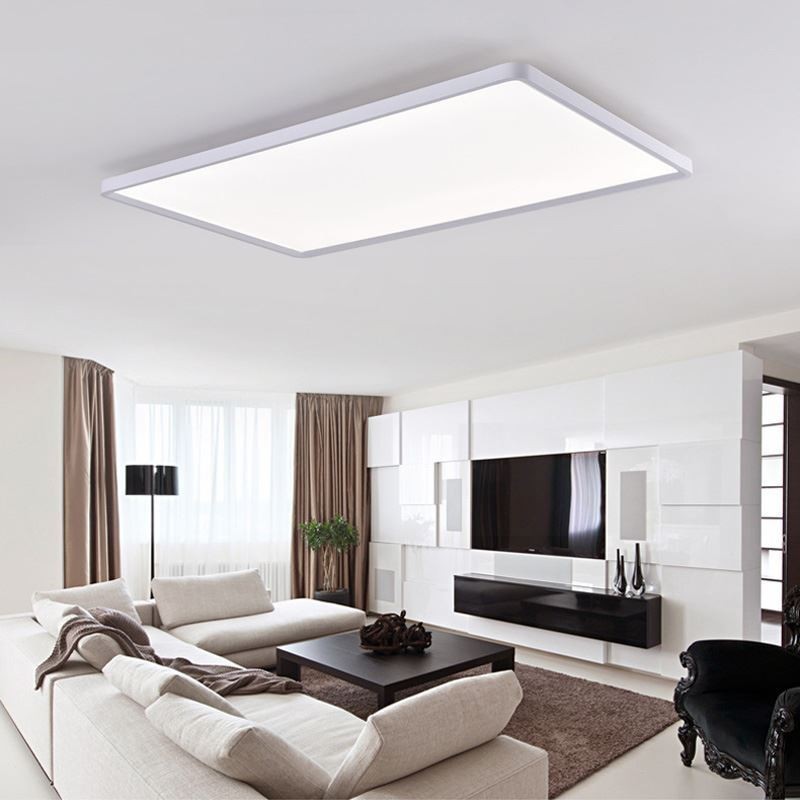 Pannello luminoso da soffitto nordico bianco super sottile a filo 80 x 40 x 5 cm 42 W