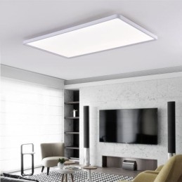 Pannello luminoso da soffitto nordico bianco super sottile a filo 80 x 40 x 5 cm 42 W