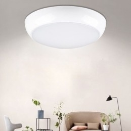 Plafoniera rotonda a filo moderna LED 18 W 1200 lm bianco freddo 33 x 33 x 11 cm