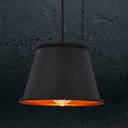 Lampadario a sospensione mini moderno contemporaneo in metallo nero