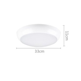 Plafoniera rotonda a filo moderna LED 18 W 1200 lm bianco freddo 33 x 33 x 11 cm