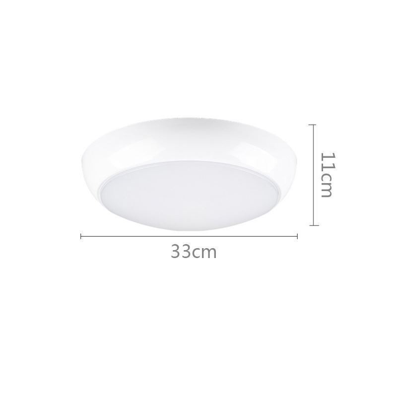 Plafoniera rotonda a filo moderna LED 18 W 1200 lm bianco freddo 33 x 33 x 11 cm
