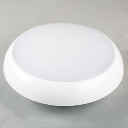 Plafoniera rotonda a filo moderna LED 18 W 1200 lm bianco freddo 33 x 33 x 11 cm