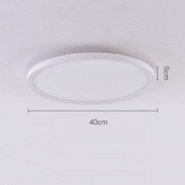 Plafoniera rotonda a filo ultrasottile in alluminio stile nordico 40 x 40 x 5 cm